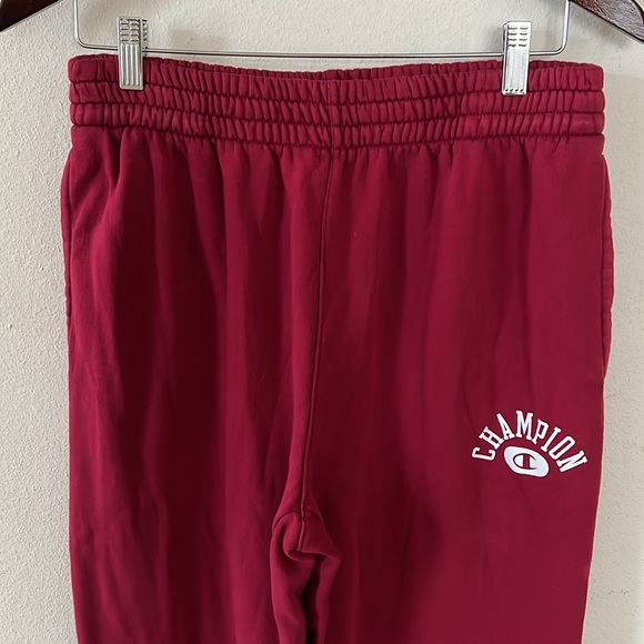 Champion Red Sweatpants Joggers Workout Running Size Medium - Picture 4 of 12